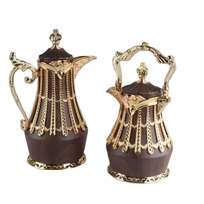 純金箔　トルコ製　壺 Arabian Vacuum Flask, Middle Eastern Style, Restaurant, Home Glass