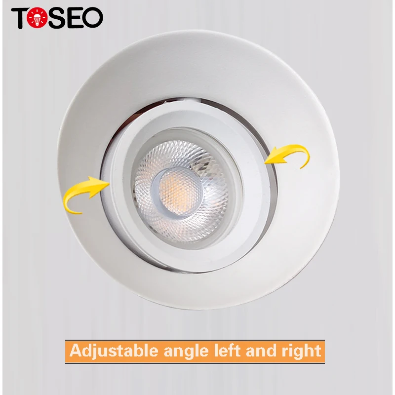 TOSEO Customized Processing Good Quality  Recessed Led GU10 Ceiling Light Trimless Downlights