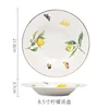 assiette creuse citron-8,5