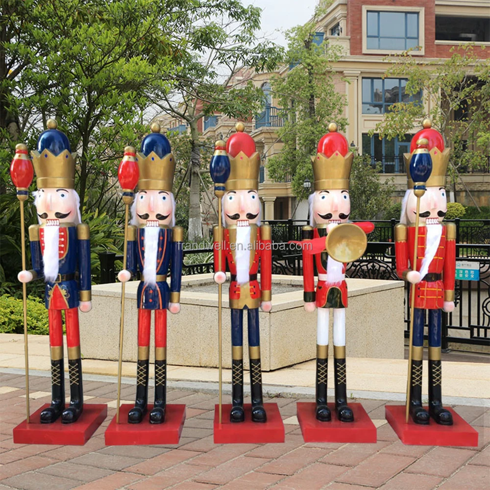 Support Customized Large Life Size Nutcracker Sculpture/fiberglass