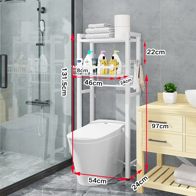 3 layer multipurpose toilet rack organizer
