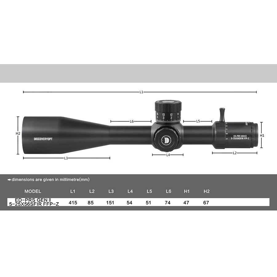 Best Price Guarantee Discovery Optics Ed-prs 5-25x56sfir Japan Hoya ...