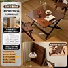 Low 80*80*50cm solid wood folding square table