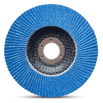 High quality kingcattle blue calcined alumina 5 inch 125mm flap disc for metal