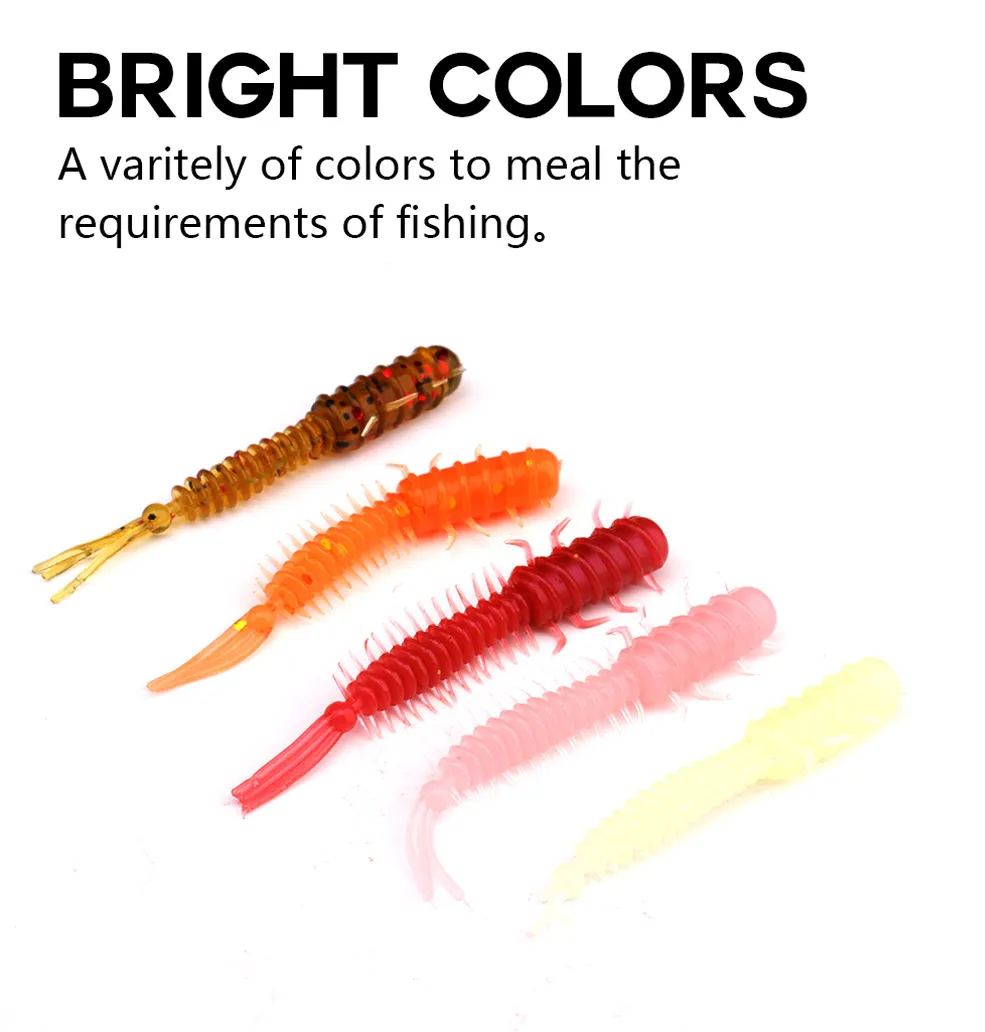 thumbnail interactive-video image 1 of MAGIC3ORG 10-Pack Bass Pike Silicone Fishing Worms - 5.4" Brown, Scented Soft Lures 1 of 3