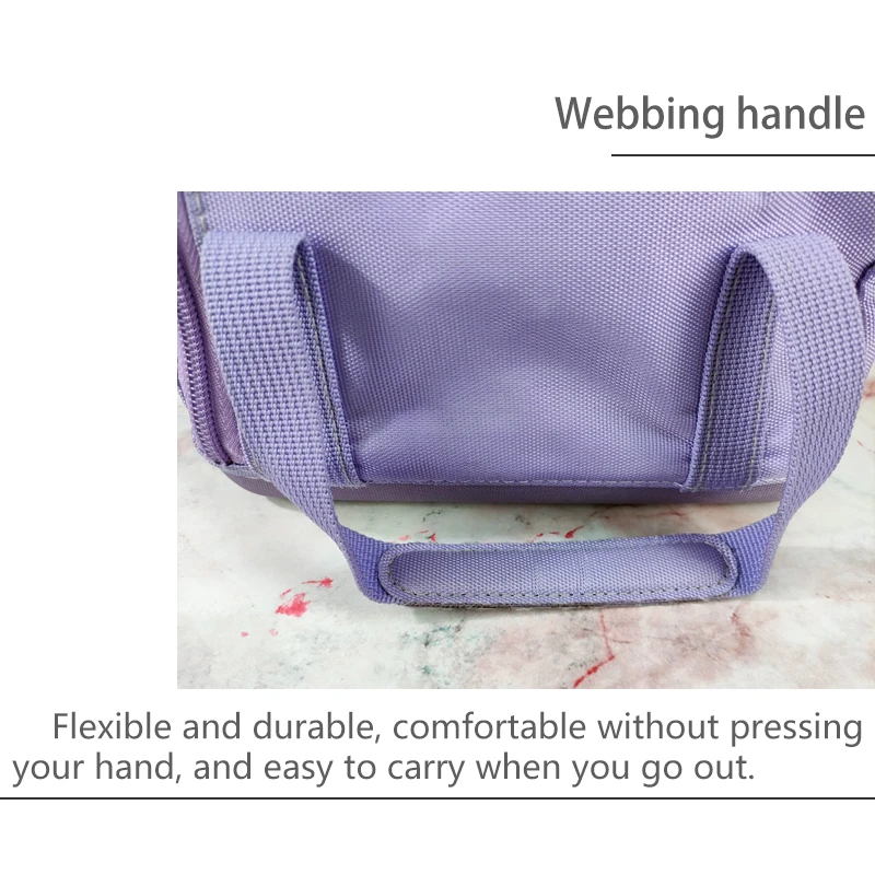 Customized EVA Bag Travel Outdoor Toolbox Women's Purple Waterproof Cosmetic Bag details