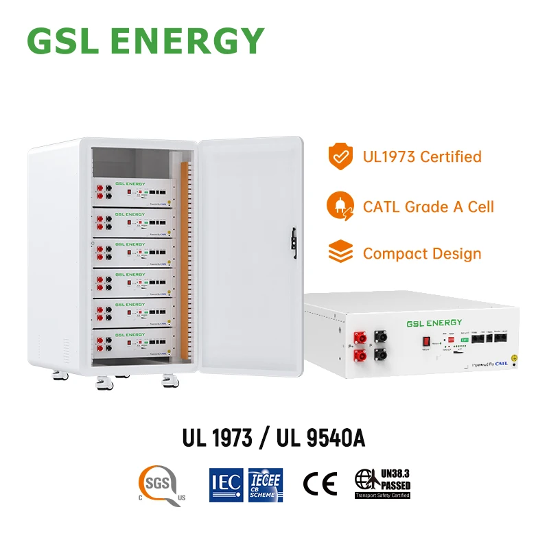 GSL ENERGY Hot Sale CATL Grau A Célula Solar Armazenamento 5Kwh Bateria de Lítio 51,2V 100Ah Rack Lifepo4 Bateria 48V