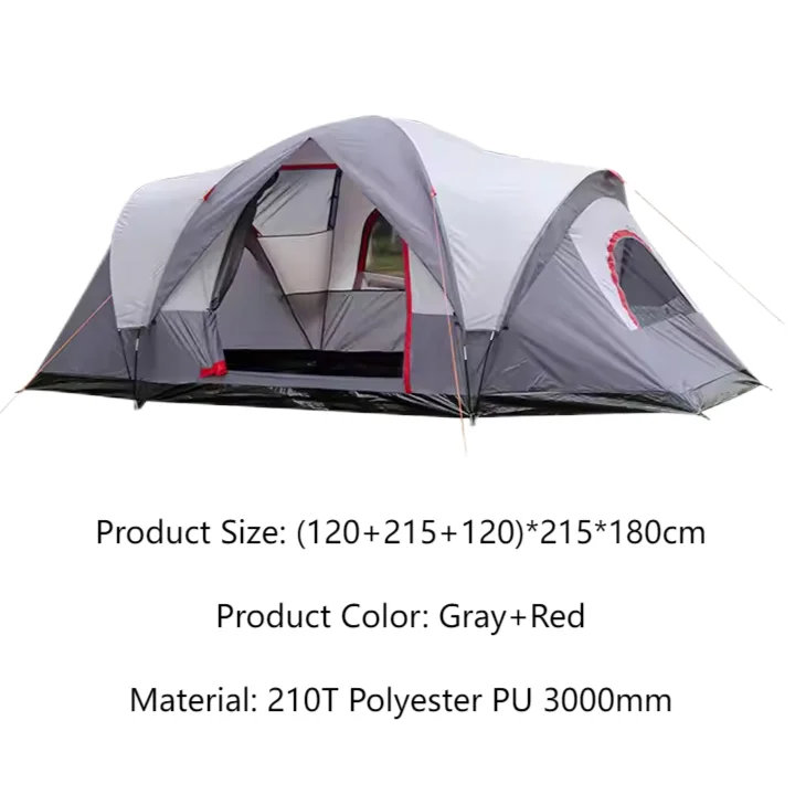 High Quality Double Layer Waterproof Material Relaxation Use Large Space Outdoor Tent for Camping,hiking 2 High Quality Double Layer Waterproof Material Relaxation Use Large Space Outdoor Tent for Camping,hiking - Image 2
