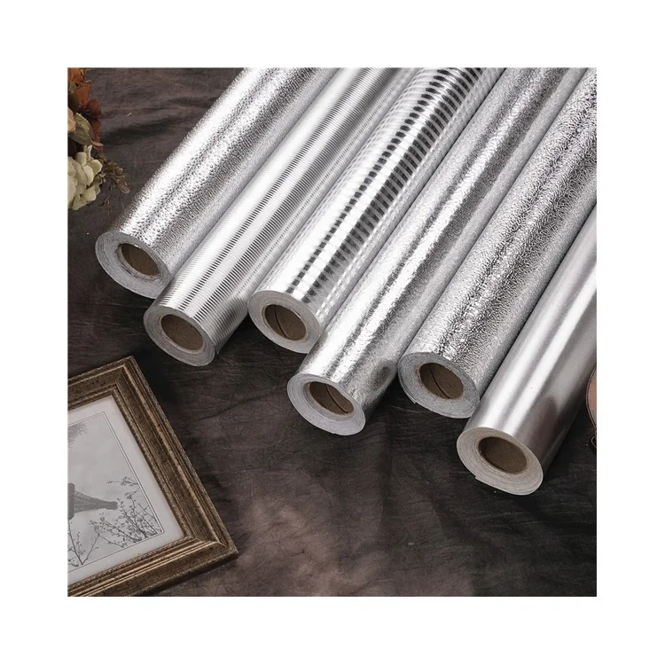 Waterproof Metallic Self Adhesive Aluminum PVC Decorative Films Vinyl Wallpaper for Wall Covering