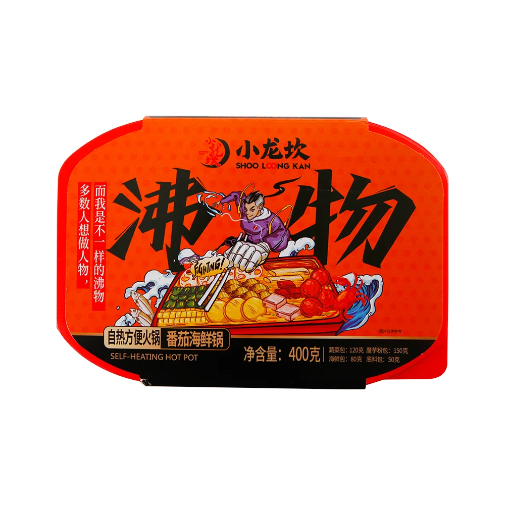 China Sichuan Xiaolongkan self-heating hot pot konjac vermicelli kelp tomato flavor