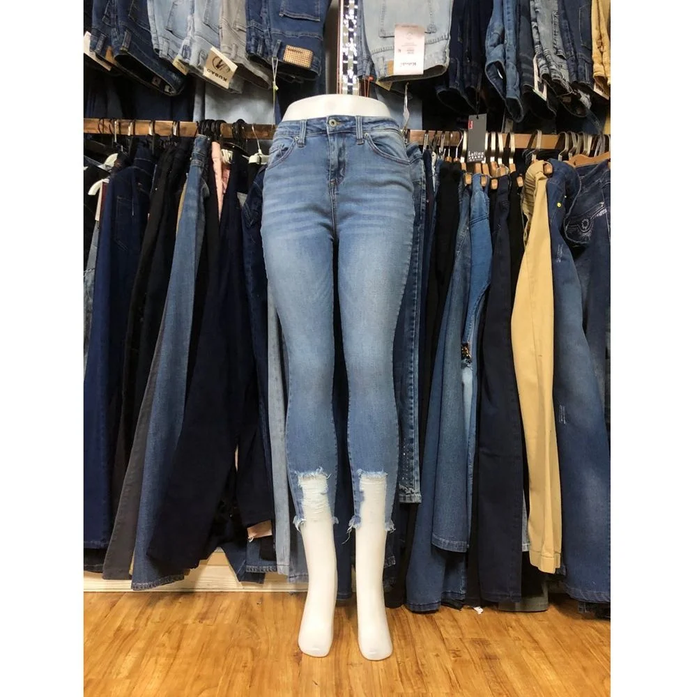 Gzy In Stock Ripped Jeans Pant Women 