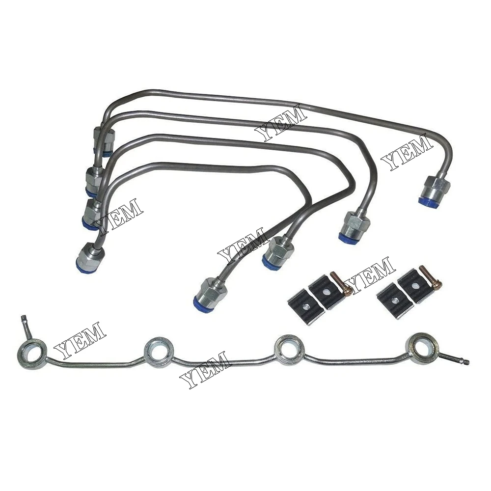 Excavator Parts New Injector Fuel Pipe Set Fits for Kubota KX91-2 KX91-2(S SERIES) Industrial Engine Parts