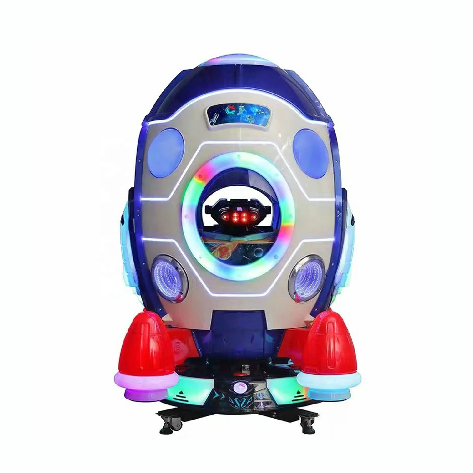 Space Capsule Kiddie Ride MP5 Swing Kids Ride Coin Operated Kiddie Rides for Sales