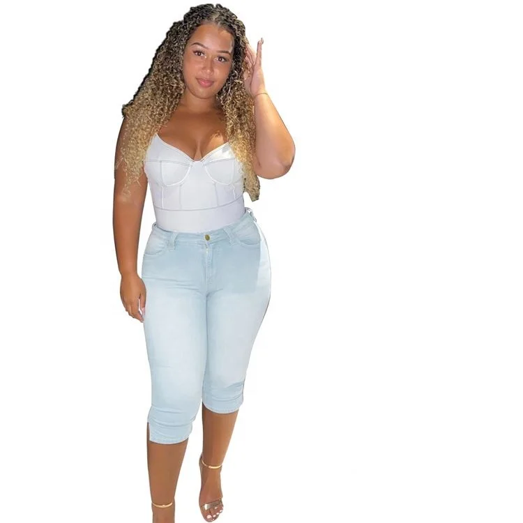 2022 Summer Mid Waist Jeans Shorts Sexy 