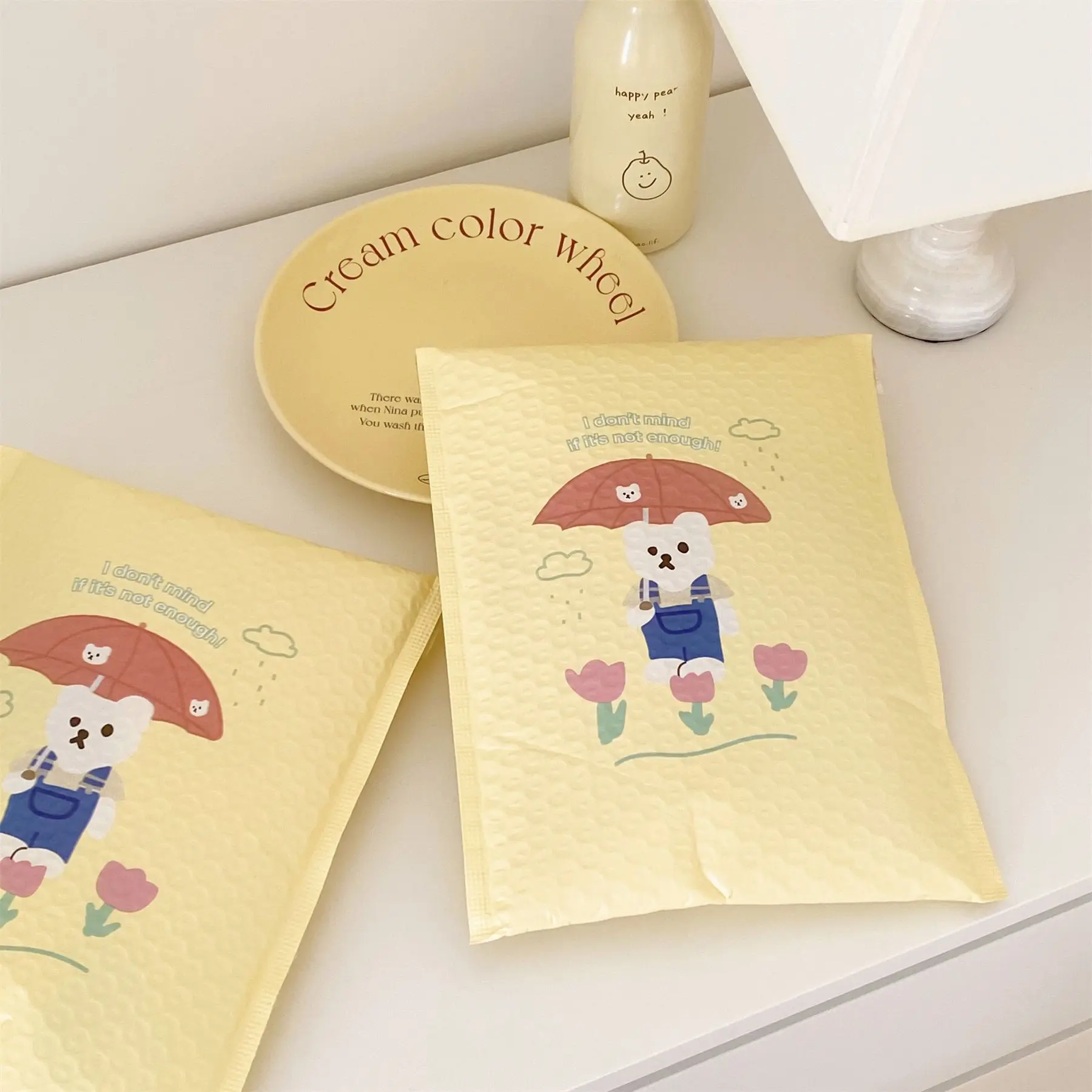 Waterproof Biodegradable Custom Logo Printed Plastic Postage padded wrap envelopes Packaging Bubble Poly Mailer Mailing Bag