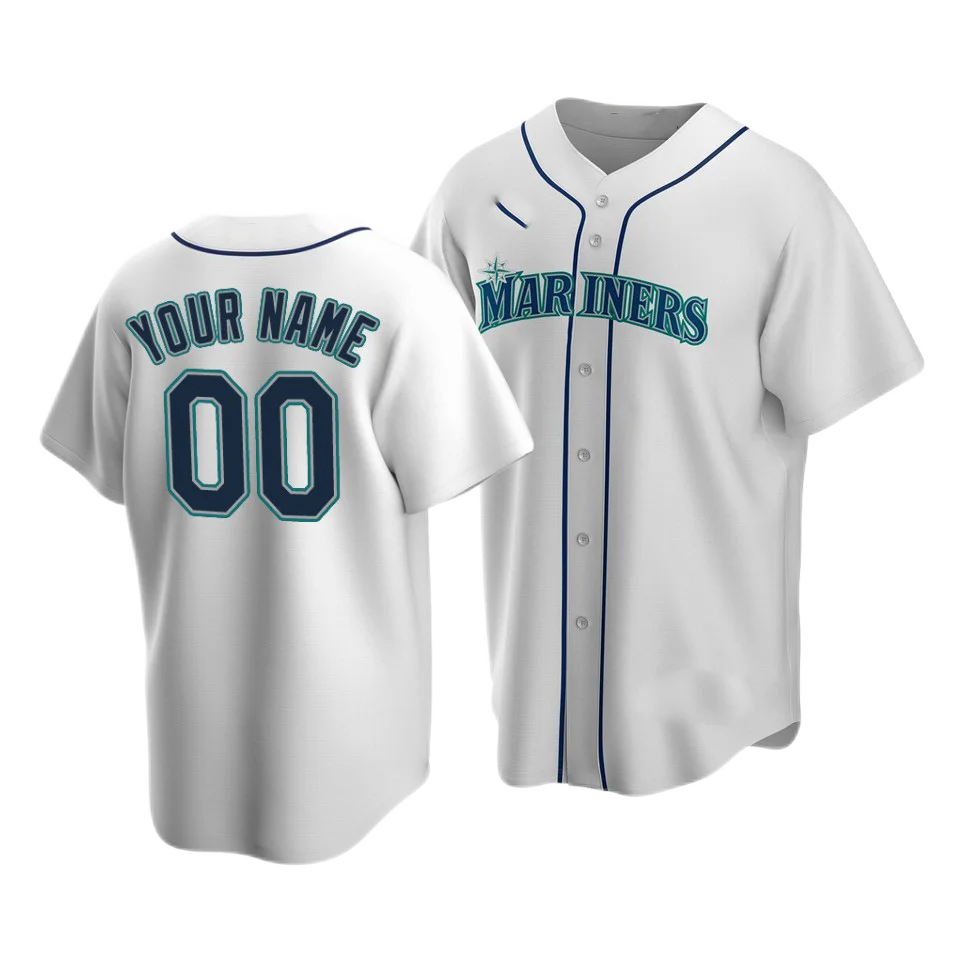 Wholesale 2022 Men's Seattle Mariners 00 Custom 1 Kyle Lewis 17