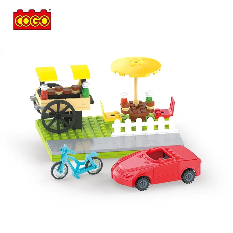COGO Educational Toy 600 Pcs Compatible ABS Plastic Toy Brick DIY Random Assembly Block Building Block Set for Kids