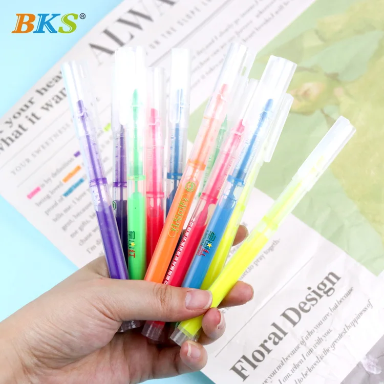 Wholesale Customized Waterproof Paint Color Maker Highlighter Pen for Students Sign