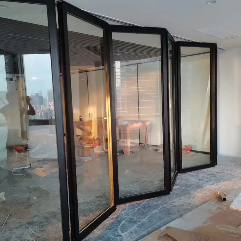 Modern Design School Conference Room Operable Movable Sliding Partition Foldable Office Glass Wall System for Hall & Villa