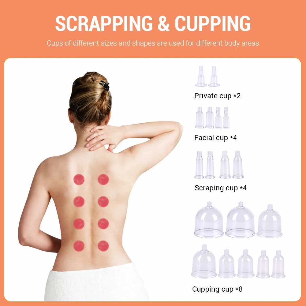 Electric Ems Vacuum Cupping Therapy Butt Lifting Enhancement 18cm XL Cup Breast Buttocks Enlargement Lift Machine