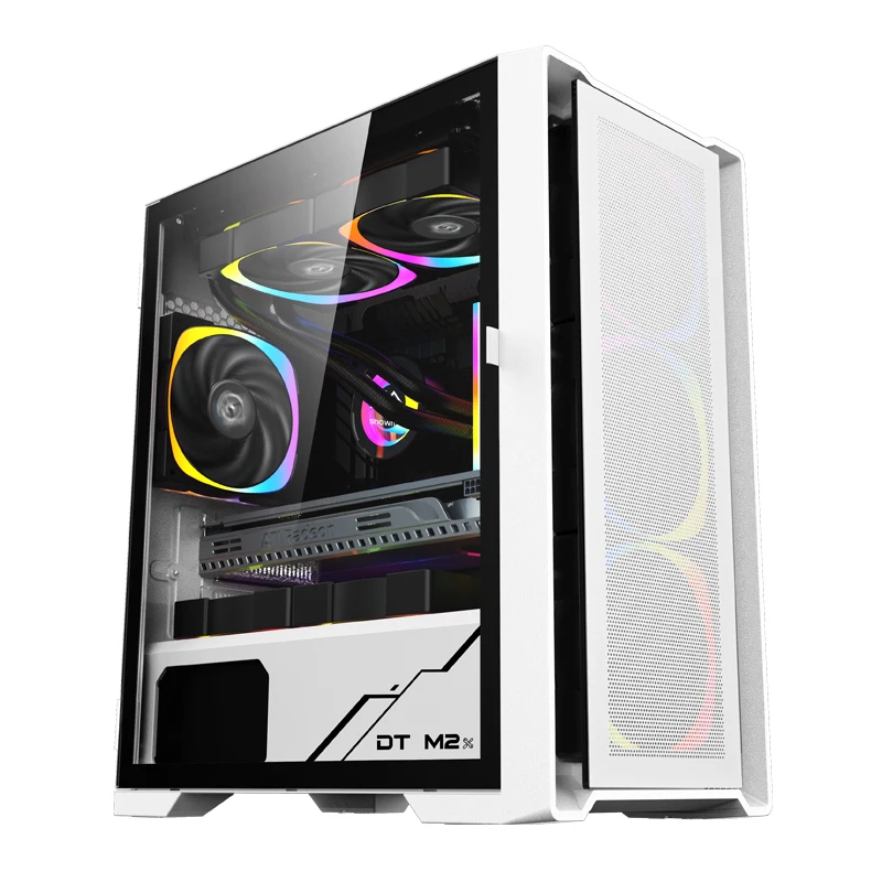 SNOWMAN CS032 M-ATX PCケース 240MM水冷ファン対応 メッシュサイド