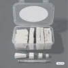 Mixed-pack white hair clips-includes claw clips