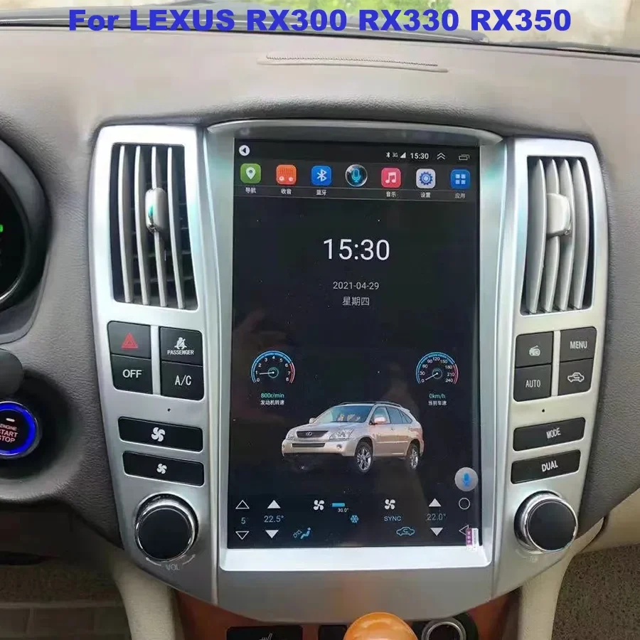 Navigation Android Screen for Lexus RX RX300 RX330 RX350 RX400H Car Radio 2DIN Right Steering Wheel Car Video Player GPS