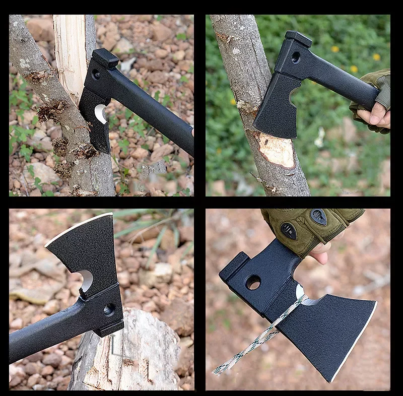 Nzs001na Camping Multitool Axe Black Coating Blade Multipurpose Tools