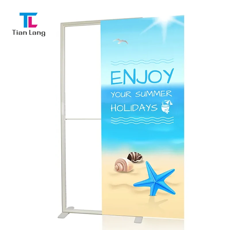 TianLang Pànell de Visualització Led Caixa Llumínica Fina Sense Marc Publicitat Llumínica 120cm Caixa Llumínica de Teixit Sense Marc