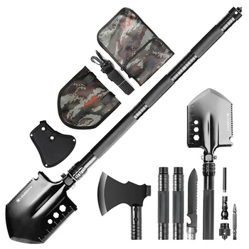 Industrial Grade Multifunctional Shovel Axe Outdoor Camping Survival Tool Made of Steel DIY Folding Shovel