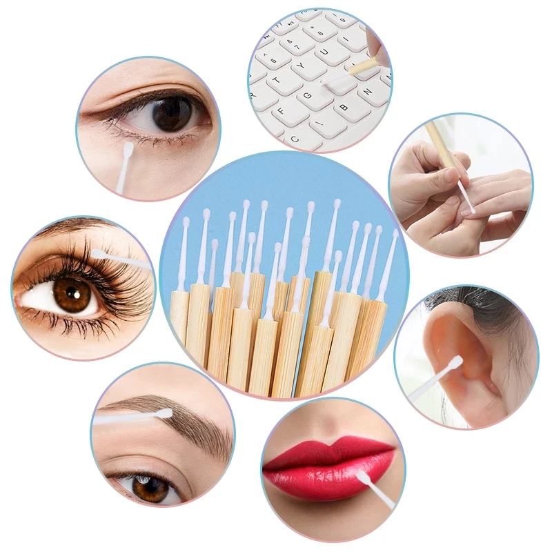 Microbrush Oem Hot Seller Ecofriendly Eyelash Bamboo Micro Brush