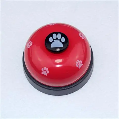 Color Footprints Fun Press the Bell Dog Trainer Food Pet Training