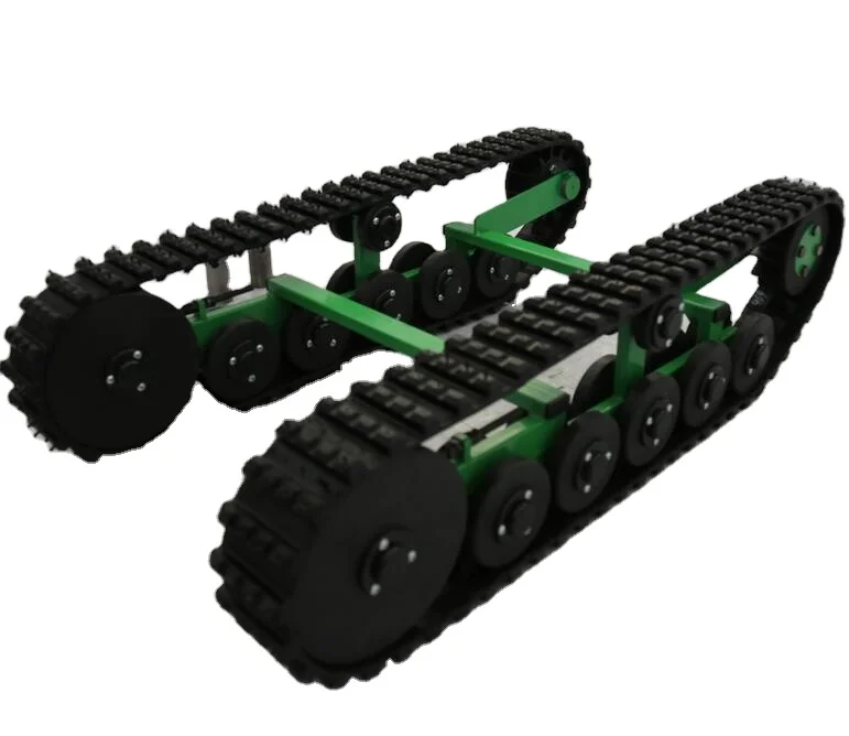 All Terrain Mini Tank Rubber Track System Electric Chassis
