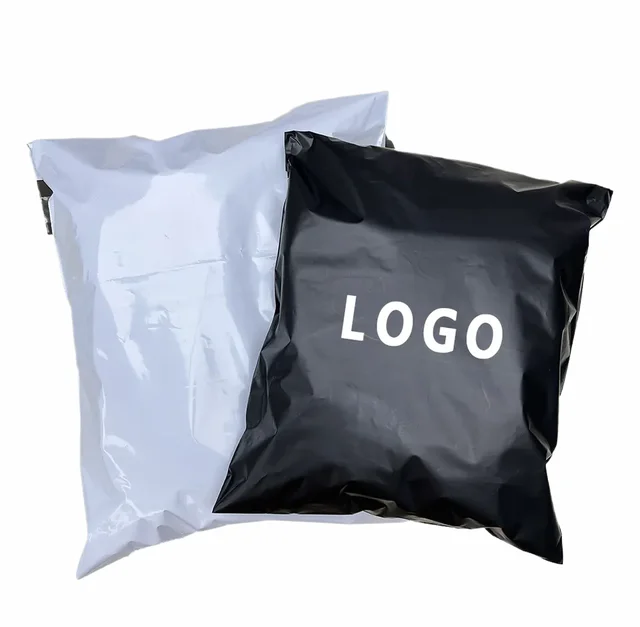 Logo poly mailers express plastic clothes shipping packaging bag Eco compostable poly bag and custom print postage envelope bag