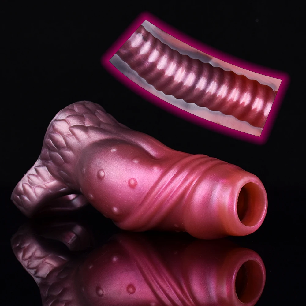 NNSX Fantasy Knot Open Sheath Penis Extender with 3 Active Sizes Cock Sleeve Silicone Fantasy Penis Extender Wholesale
