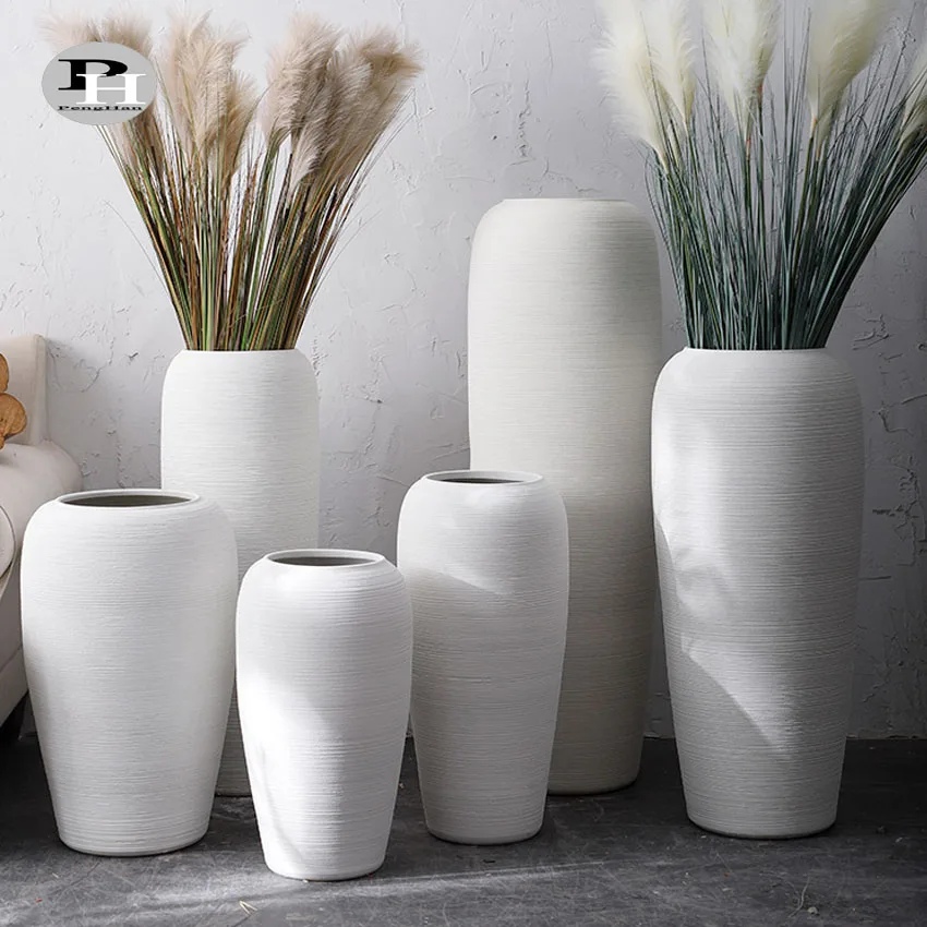 Source Chinese high temperature large porcelain flower floor vase