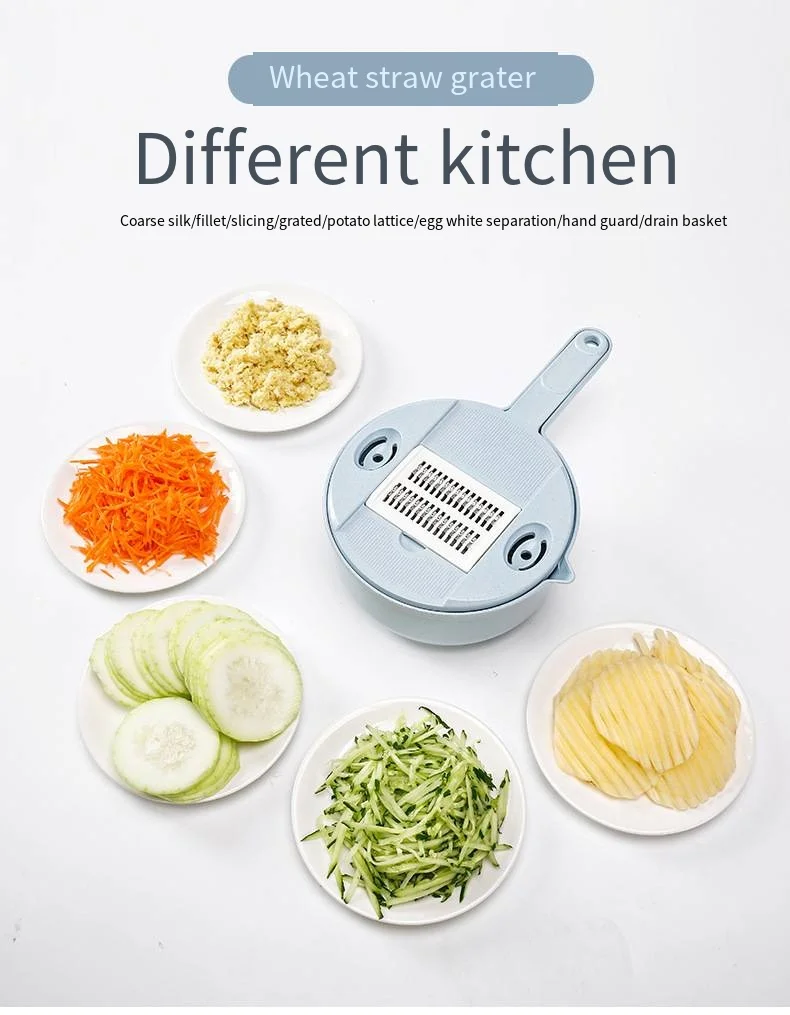 Kitchen supplies Multifunctional vegetable cutter Grater manual slicer radish potato thread slicer wiper supplier