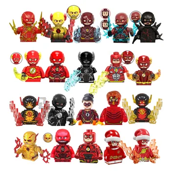 Speedster hero from the DC Universe Cartoon Flash Mini Action Building Block Plastic Doll Toy Thor Mini Figure Assembled Toy