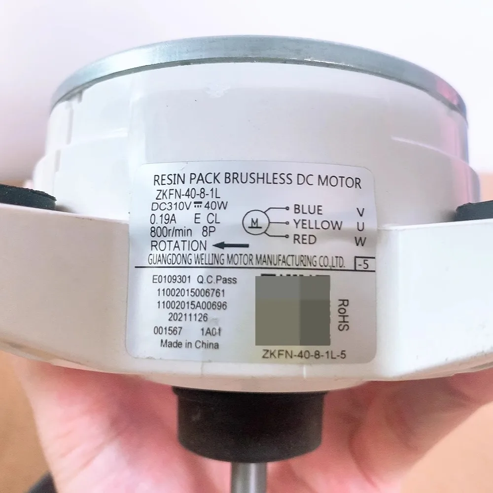 ZKFN-40-8-1L Dayanıklı Plastik Elektrikli Fan Motoru DC 310V 40W