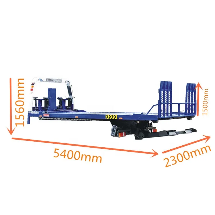 Japan Technology 3tons Rotator Crane 4tons Flatbed Slide Recovery Car Trailer Body Wrecker for Sales