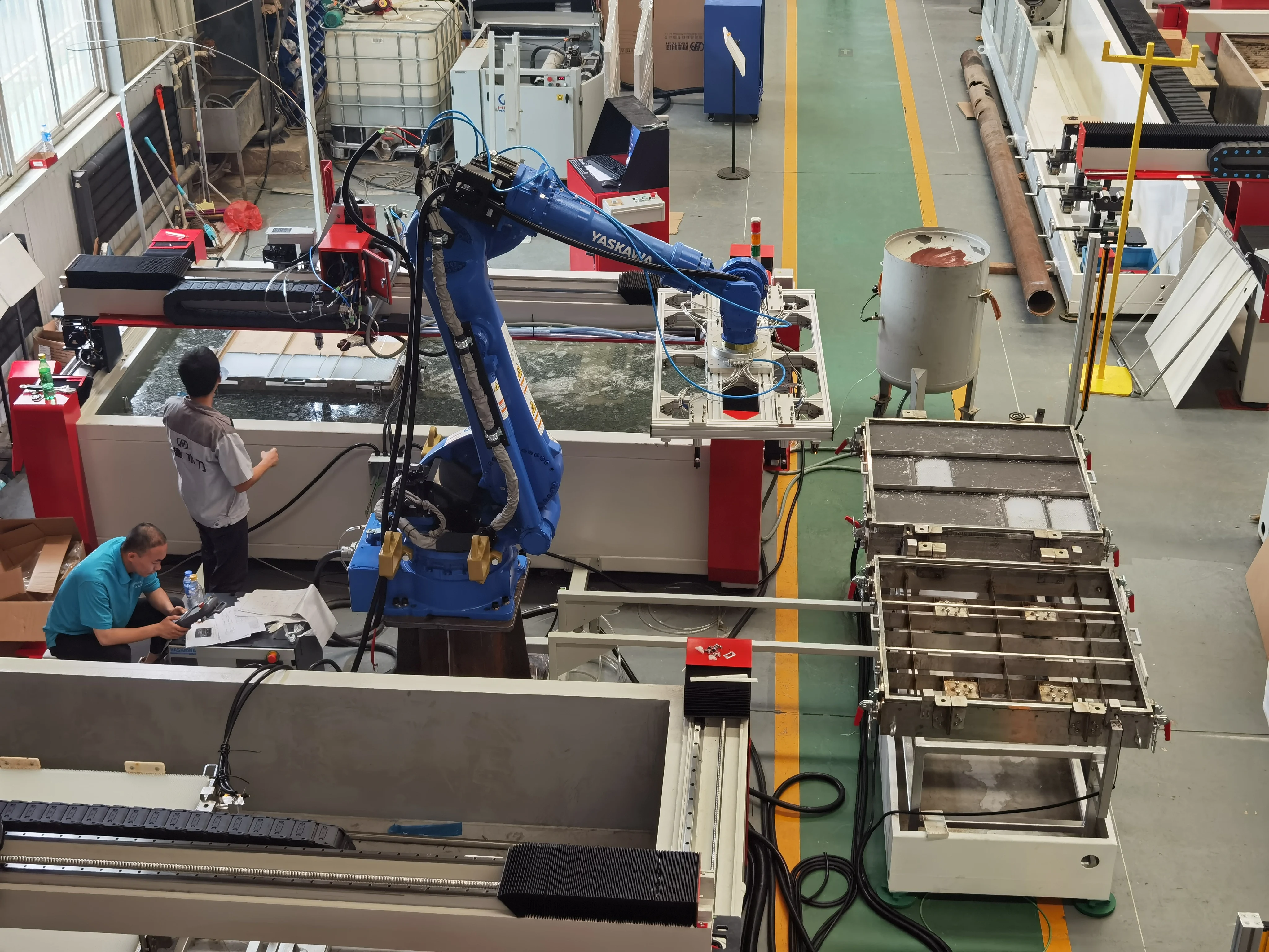 HEAD Robotic Waterjet Cutting System Waterjet Robotic Robot Water Cutting Machine