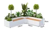 Flower box bench black and white combination 230*190