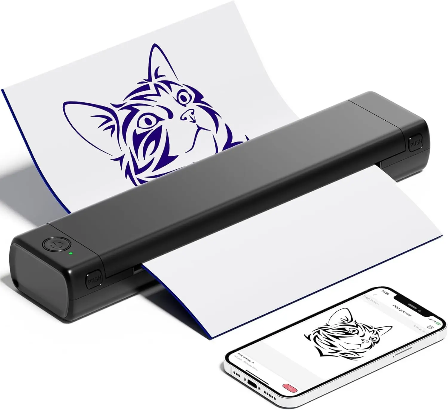 Phomemo M08F ワイヤレス タトゥーステンシルプリンター タトゥー転写