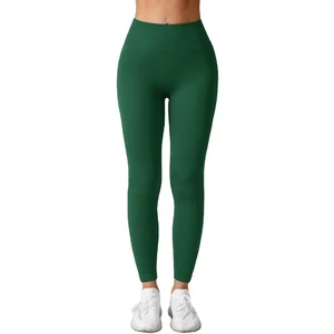 Lady Multi Colors Classic No Front Seam High Waist Yoga Pants Women Buttery Soft Nylon Spandex Fitted Running Gym Leggings