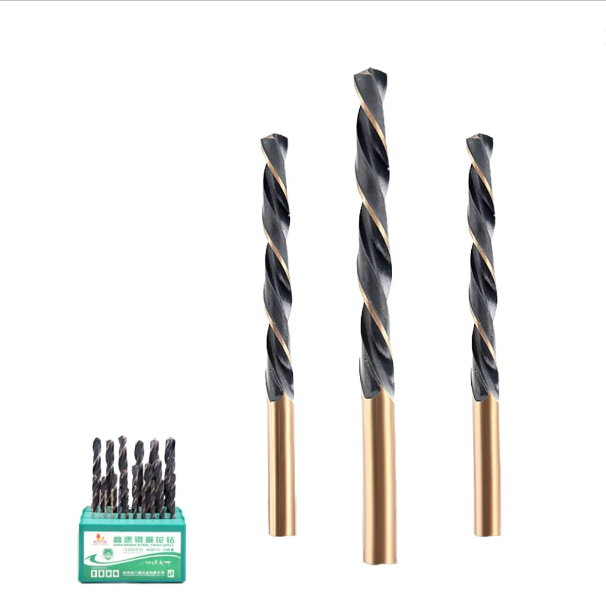 M42 Cobalt HSS Twist Drill Bit 100mm Straight Shank Black Oxide for Stainless Steel Metal Drilling OEM - view 1
