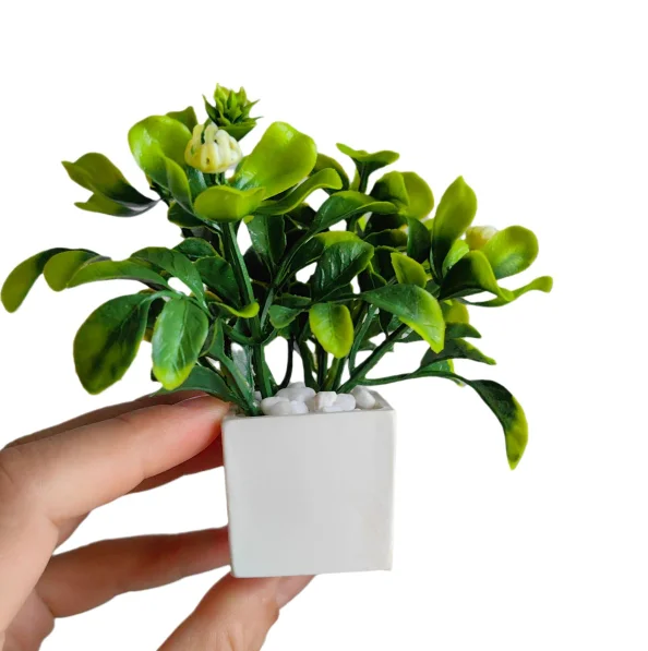 Mini Potted Plants Toy - Perfect for Dollhouse Gardens