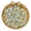 Exploding glass beads - light green and yellow
