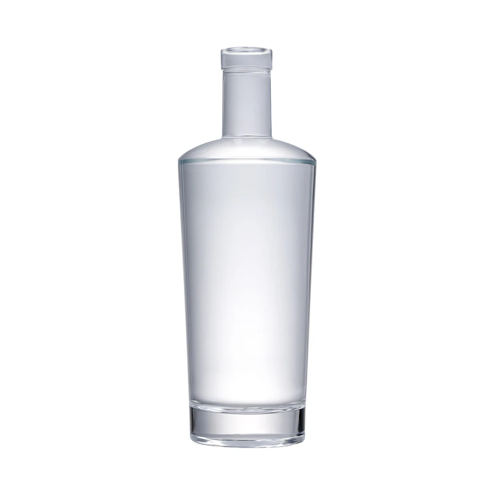 Wholesale Custom Clear Empty Frosted Glass Alcohol Vodka Bottle 750 Ml ...