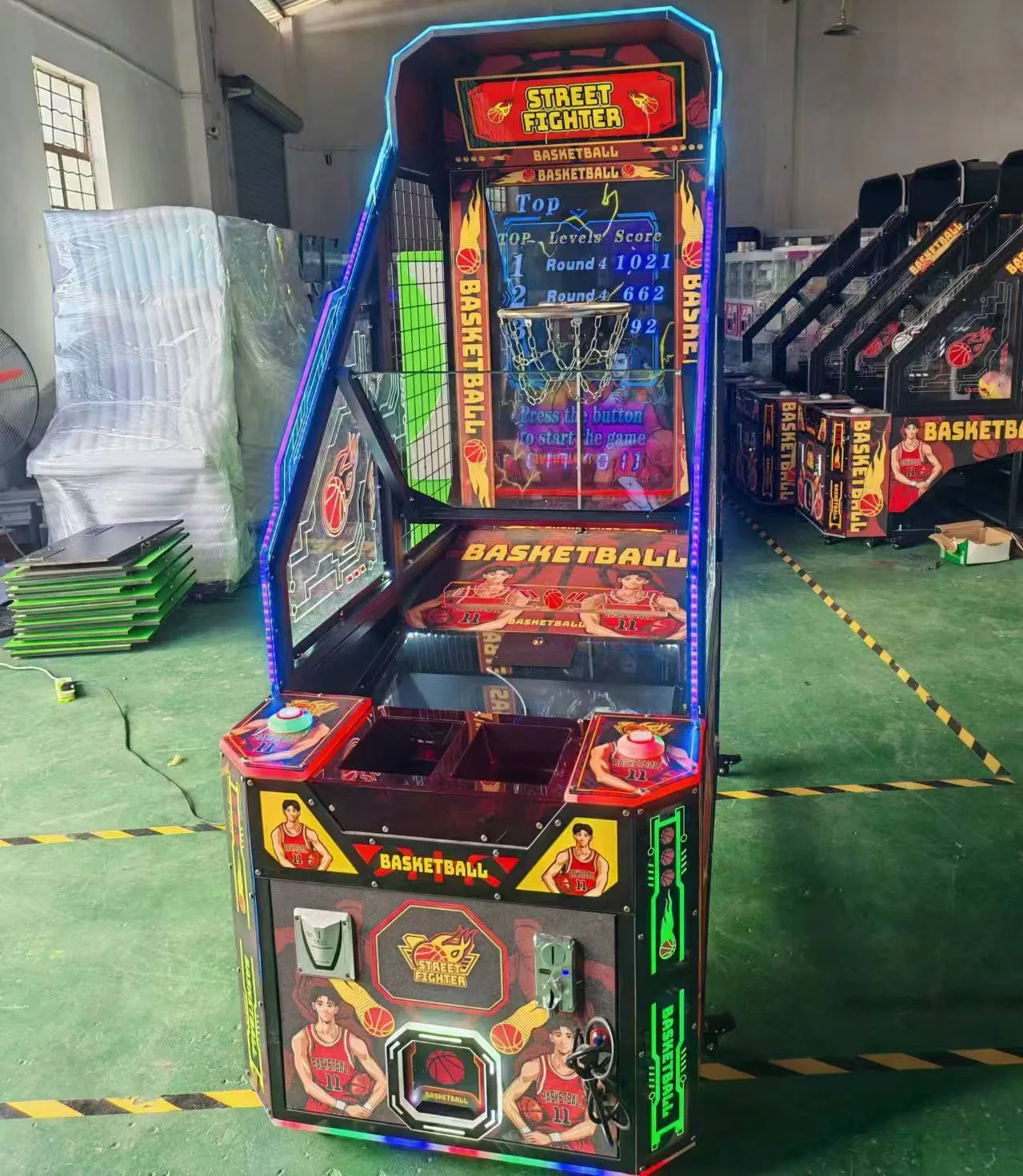 Funpark Factory Price Electronic Basketball Machine Street Arcade Game Coin Operated Games manufacture