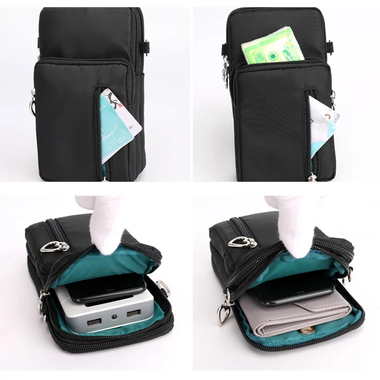 Laudtec Universal Mobile Phone Bags for Samsung for iPhone Case Wallet Outdoor Sport Arm Purse Shoulder Bag Women Phone Pouch factory